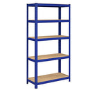 Shelving Unit, 5-Tier Heavy-Duty Storage Rack with Adjustable Shelves, Max. Load 875 kg (175 kg per Tier), for Garage, Shed, Basement, 180 x 90 x 40 cm, Blue GLR40Q
