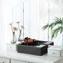 Underwear Storage Box Drawer Organiser Foldable Wardrobe Arrangement System for Wardrobe, Bras, Underwear, Socks, Ties, Folding Box, Fabric Box, Set of 4, Dark Grey RYUS04G