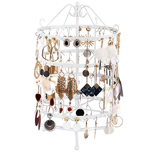 Jewellery Holder Jewellery Stand Metal Earring Necklace Bracelet Holder White JDS055