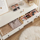 Drawer Organisers, Dresser Dividers, Set of 6, Foldable Fabric Storage Boxes for Socks, Underwear, Bras, Ties, Scarves, Pink RDZ06PK