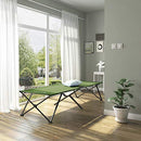 Foldable Camping Bed, Portable Camp Cot Load up to 260 kg, for Hiking and Outdoor Use, 205 x 75 x 46 cm, Navy Green GCB25J