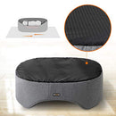 FEANDREA Dog Bed, Pet Bed, Reversible Cushion, 92 x 72 x 28 cm, Grey PGW33GG