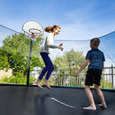 Replacement Trampoline Mat, 202 cm Dia. Jumping Mat, Fits 244 cm (8 ft) Round Trampolines, with 42 V-Rings for 13.5-14 cm Long Springs, Black STB8BK