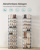 Schuhregal, 10-stöckiger Schuhschrank aus Metall, individuell anpassbares Design