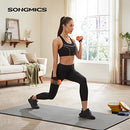 Set of 2 Dumbbells, 2 x 1.5 Non-Slip Neoprene Hand Weights with Matte Finish, Home Workout, Fitness Exercise, Orange SYL63OG