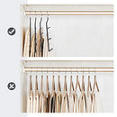 Trousers Hangers, 5-Bar Clothes Hangers, Set of 4, Space-Saving, Open-Ended, Non-Slip Trousers Organisers for Jeans Towels Scarves, Black CRI034B02