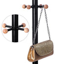 Stylish Metal Coat Rack Stand Hanger 12 hooks 176 cm Black RCR17B