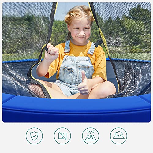 Replacement Trampoline Safety Pad Mat, Standard Spring Cover for 10 ft Trampolines, 305 cm in Diameter, 30 cm Wide, UV-Resistant, Tear-Resistant, Edge Protection, Blue STP10FT