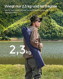 Folding Camping Chairs, Set of 2 Outdoor Chair, with Armrests, Cup Holder, Portable, 120 kg Capacity, for Camping, Garden, Fishing, Beach, Balcony, Dark Blue GCB01IN