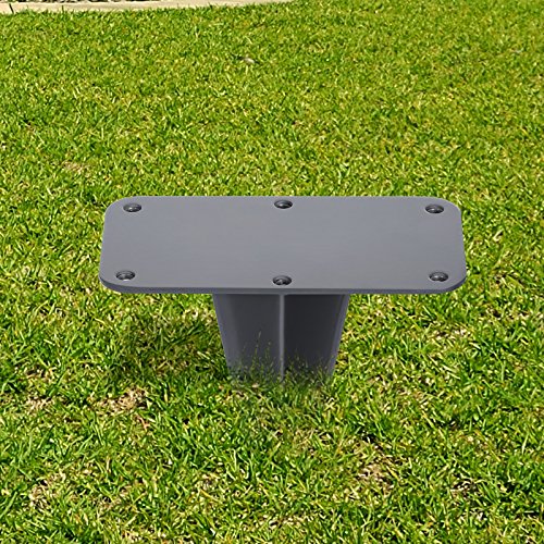 Ground Peg for Fixing Double Side Awnings without Concrete, Suitable for Ground Installation in the Garden, Iron GSA006