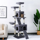 Pet Cat Tree House Condo Perch Entertainment Scratching for Cats Kitten Multi-Level Tower for Large Cat Cozy Furniture Protector