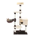 Pet Cat Tree House Condo Perch Entertainment Scratching for Cats Kitten Multi-Level Tower for Large Cat Cozy Furniture Protector