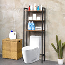 WC-Aufbewahrungsregal, 3 Etagen, industrieller Badezimmer-Organizer, Toilettenregal, platzsparend mit multifunktionalem Braun